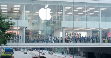 Merkez, Hong Kong - 03 Mart, 2018: Apple store Hong Kong 