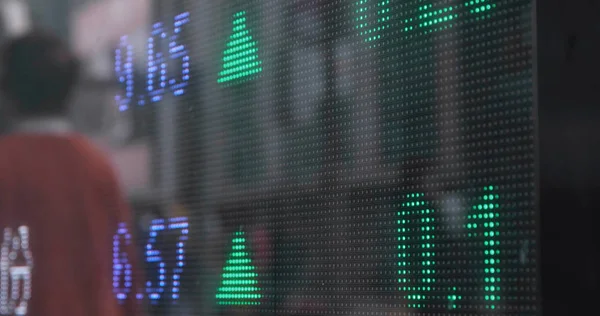 Akciový Trh Ukazuje Ceny Indexu — Stock fotografie