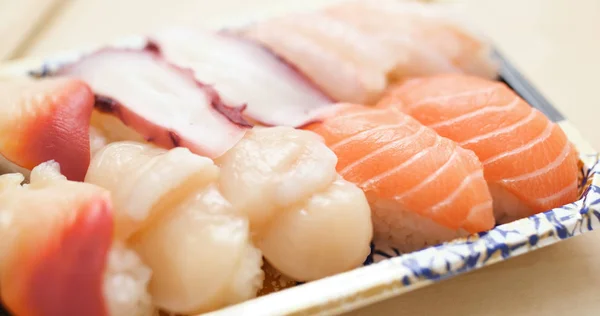 Sushi Bort Närbild — Stockfoto