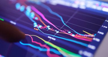 Dijital tablet bilgisayarda borsa görüntüsü 