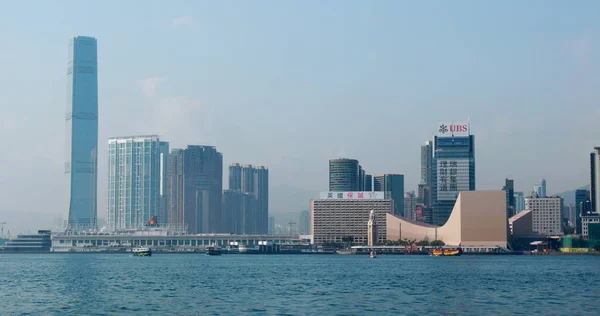 Victoria Harbor Hong Kong February 2018 Hong Kong Landscape — Stock Photo, Image