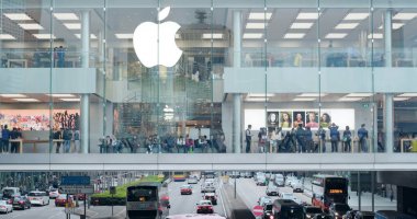 Merkez, Hong Kong - 03 Mart, 2018: Apple store Hong Kong 