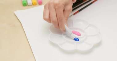 Su renk aracı çizim için 