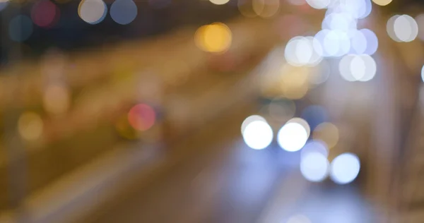 Bokeh City Traffic Night — Stock Photo, Image