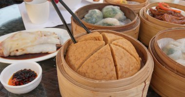 Dim sum Çin restoranı 