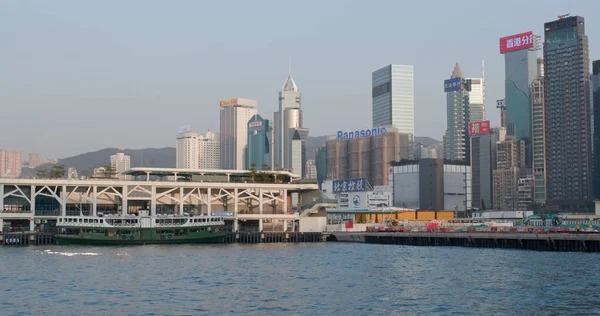 Victoria Harbour Hongkong Februar 2018 Hongkong Wahrzeichen — Stockfoto