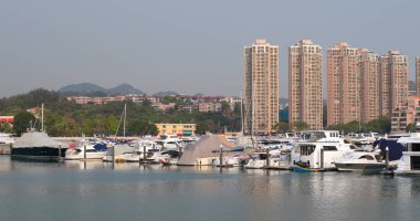 Tuen Mun, Hong Kong - 22 Mart, 2018: tekne gemisi Hong Kong 