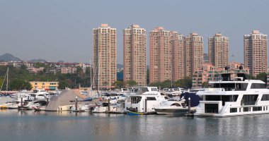 Tuen Mun, Hong Kong - 22 Mart, 2018: Honag Kong Cruise 