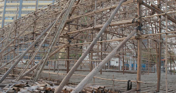 Función Ópera China Andamio Bambú — Foto de Stock