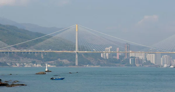 Wan Hong Kong April 2018 Ting Kau Bridge Hong Kong — Stockfoto