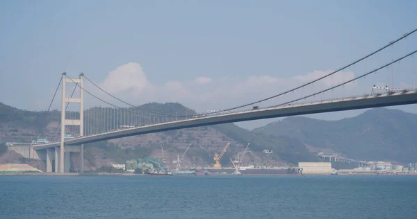 Wan Χονγκ Κονγκ Απριλίου 2018 Γέφυρα Τσινγκ Χονγκ Κονγκ — Φωτογραφία Αρχείου