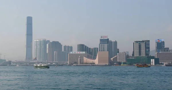 Victoria Harbor Hong Kong February 2018 Hong Kong Landscape — Stock Photo, Image