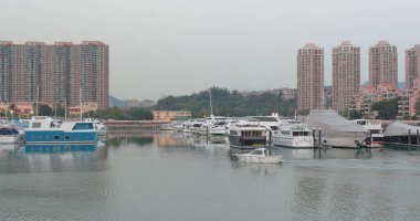 Tuen Mun, Hong Kong - 22 Mart, 2018: Hong Kong gold coast 