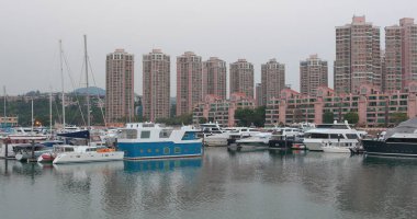 Tuen Mun, Hong Kong - 22 Mart, 2018: Hong Kong gold coast 