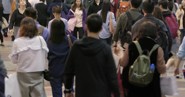 Causeway Bay Hong Kong Março 2018 Pessoas Andando Rua Noite — Fotografia de Stock