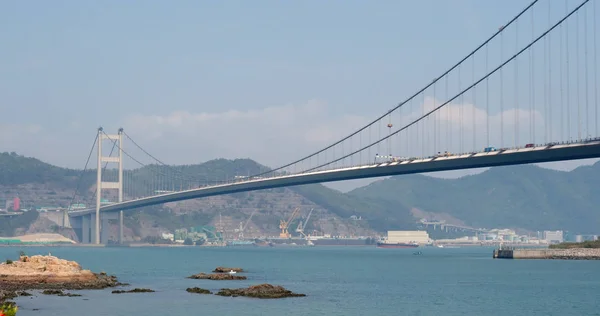 Ван Гонконг Апреля 2018 Года Мост Цинга — стоковое фото