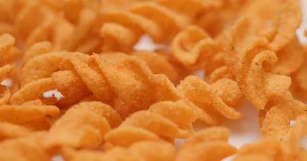 Jeść Chipsy Cracker Grochu — Zdjęcie stockowe