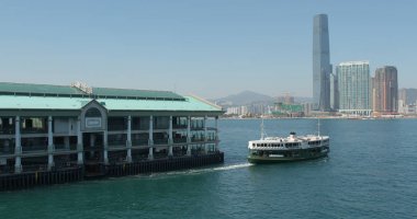 Merkez, Hong Kong - 09 Mart, 2018: Hong Kong Victoria Limanı 