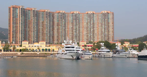 Tuen Mun Hong Kong März 2018 Hongkong Kreuzfahrt Taifun Schutzraum — Stockfoto