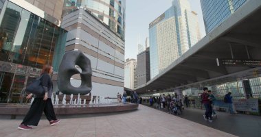 Merkez, Hong Kong - 21 Mart, 2018:Business bölgesi ve ofis kule 