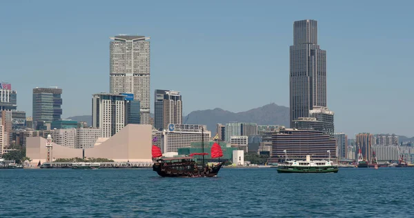 Victoria Kikötőre Hong Kong 2018 Március Hong Kong City — Stock Fotó