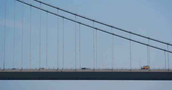 Wan Hong Kong April 2018 Tsing Brug Met Blauwe Lucht — Stockfoto