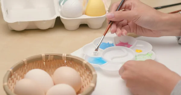 Painting Egg Easter Holiday Home — Stock Photo, Image