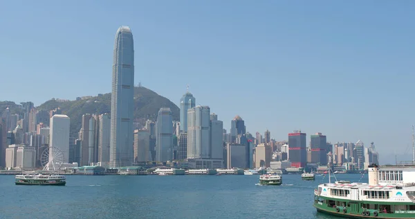 Central Hong Kong Mars 2018 Hong Kong Victoria Harbour — Stockfoto