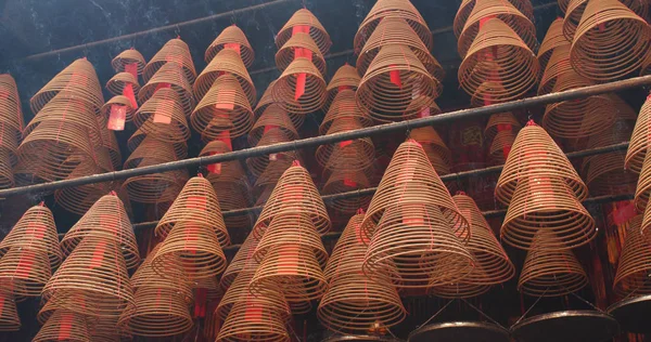 Tai Hong Kong April 2018 Hong Kong Man Temple Incense — Stock Photo, Image