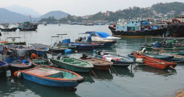 Cheung Chau, Hong Kong - 19 Nisan, 2018: Hong Kong Cheung Chau Adası 