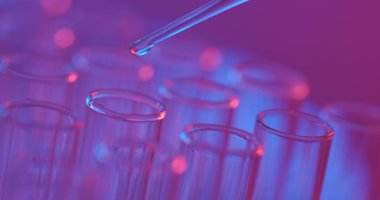 Test tüpleri ve pipet yakın çekim