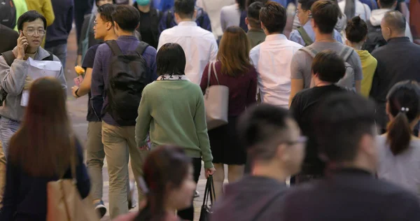 Causeway Bay Hongkong Března 2018 Plno Lidí Kteří Jdou Ulici — Stock fotografie