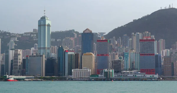 Victoria Harbour Hong Kong April 2018 Hong Kong Urban City — Stockfoto