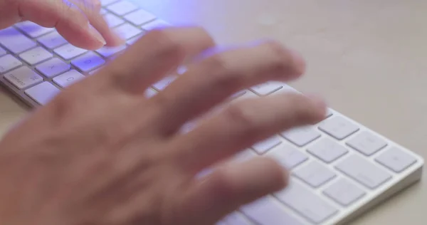 Woman Working Laptop Computer — Stock Photo, Image