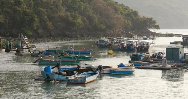 Wan Hong Kong April 2018 Vissersdorp Hong Kong — Stockfoto