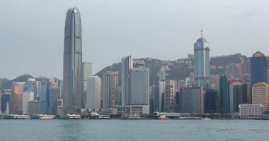 Victoria Harbour, Hong Kong - 07 Nisan, 2018: Hong Kong 