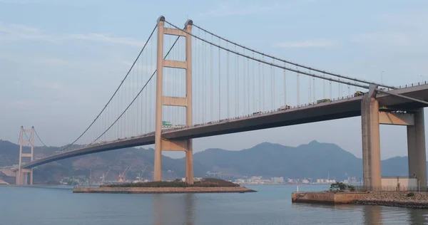 Wan Hong Kong April 2018 Tsing Bridge Hong Kong — Stock Photo, Image