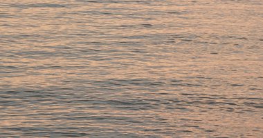 Akşamları günbatımında okyanus