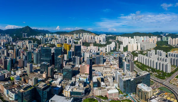 Kwun Tong 2019年9月3日 香港市の空中風景 — ストック写真