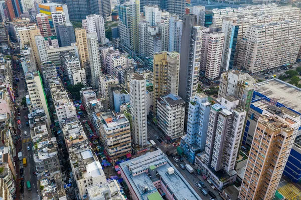 Yau Tei Hong Kong Septiembre 2019 Vista Aérea Ciudad Hong —  Fotos de Stock