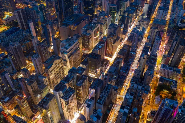 Mong Kok Χονγκ Κονγκ Οκτωβρίου 2019 Αεροφωτογραφία Της Πόλης Του — Φωτογραφία Αρχείου