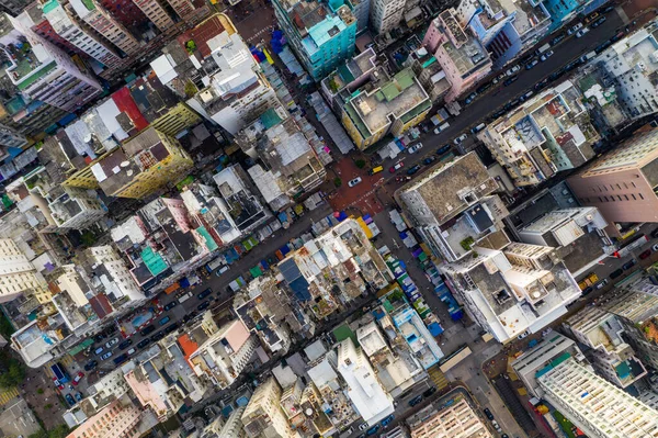 Шам Шуй Гонконг Октября 2019 Года Вид Сверху Город Гонконг — стоковое фото