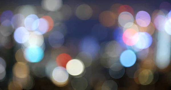 Blur view of the city at night — Stock Photo, Image