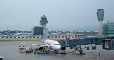 Chek Kap Kwok, Hong Kong - 23 Ekim 2019: Hong Kong Havaalanı