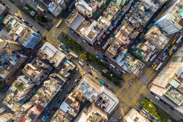 Sham Shui Hong Kong Octubre 2019 Vista Superior Ciudad Hong — Foto de Stock