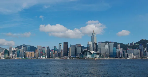 Victoria Harbor Hongkong Lipca 2019 Punkt Orientacyjny Miasta Hongkong — Zdjęcie stockowe