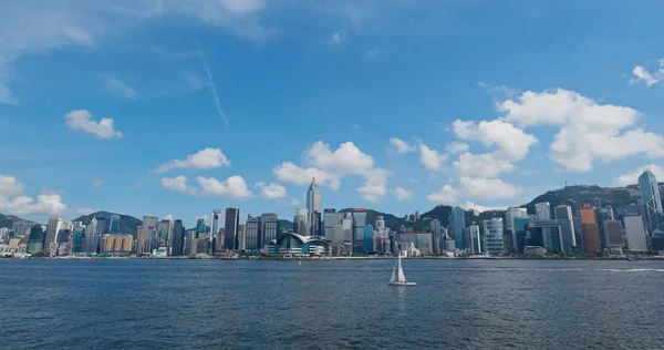 ビクトリアハーバー 2019 香港市 — ストック写真