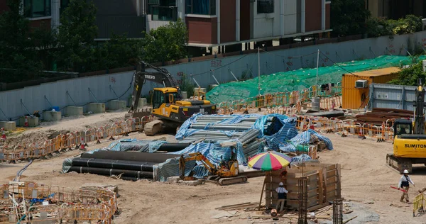 Kai Tak Hong Kong August 2019 Construction Site — стокове фото