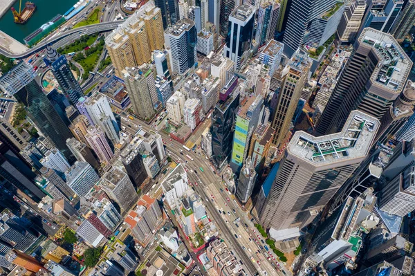 Causeway Bay Hong Kong Settembre 2019 Vista Dall Alto Verso — Foto Stock