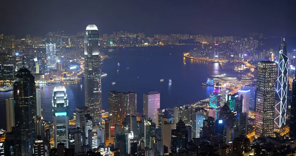 Victoria Peak Hong Kong October 2019 Hong Kong Cityscape — Stock Photo, Image